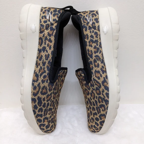 Skechers Leopard Print Go Walk Joy Fiery - Picture 5 of 13